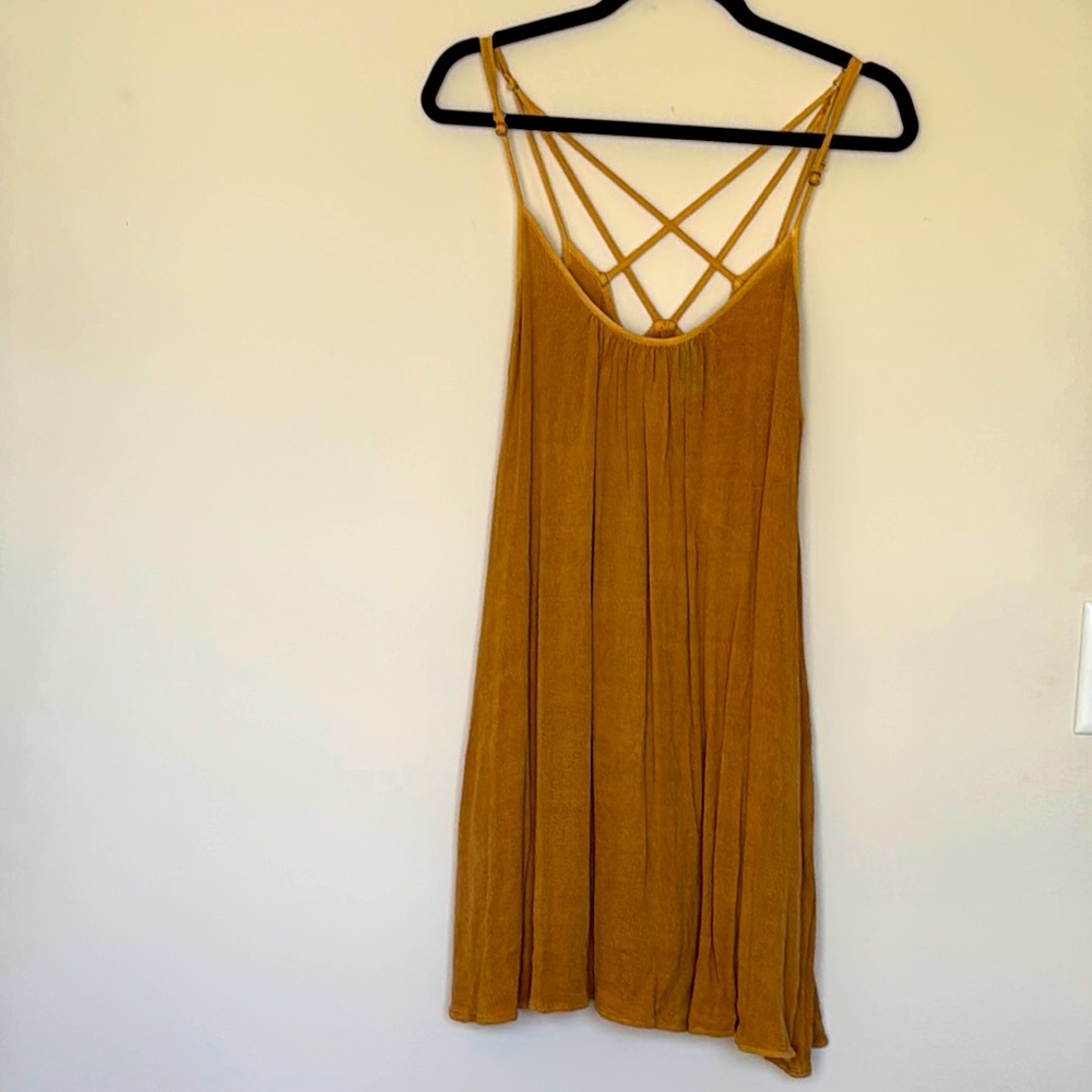 Mustard Yellow Strappy Dress